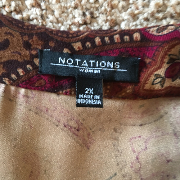 EUC Beautiful Notations zippered jacket - Picture 5 of 8